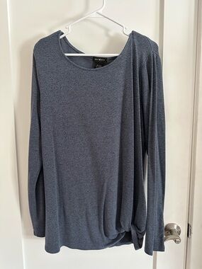 Max & Mia Heather Blue Long Sleeve Crewneck Sweater